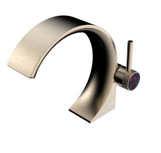 Смеситель для раковины Black&White Gravity 7106BG брашированное золото